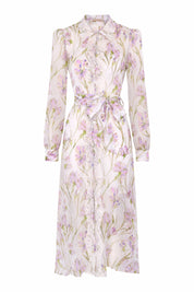 Selena Silk Dress - Lilac Iris