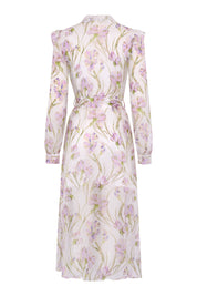 Selena Silk Dress - Lilac Iris