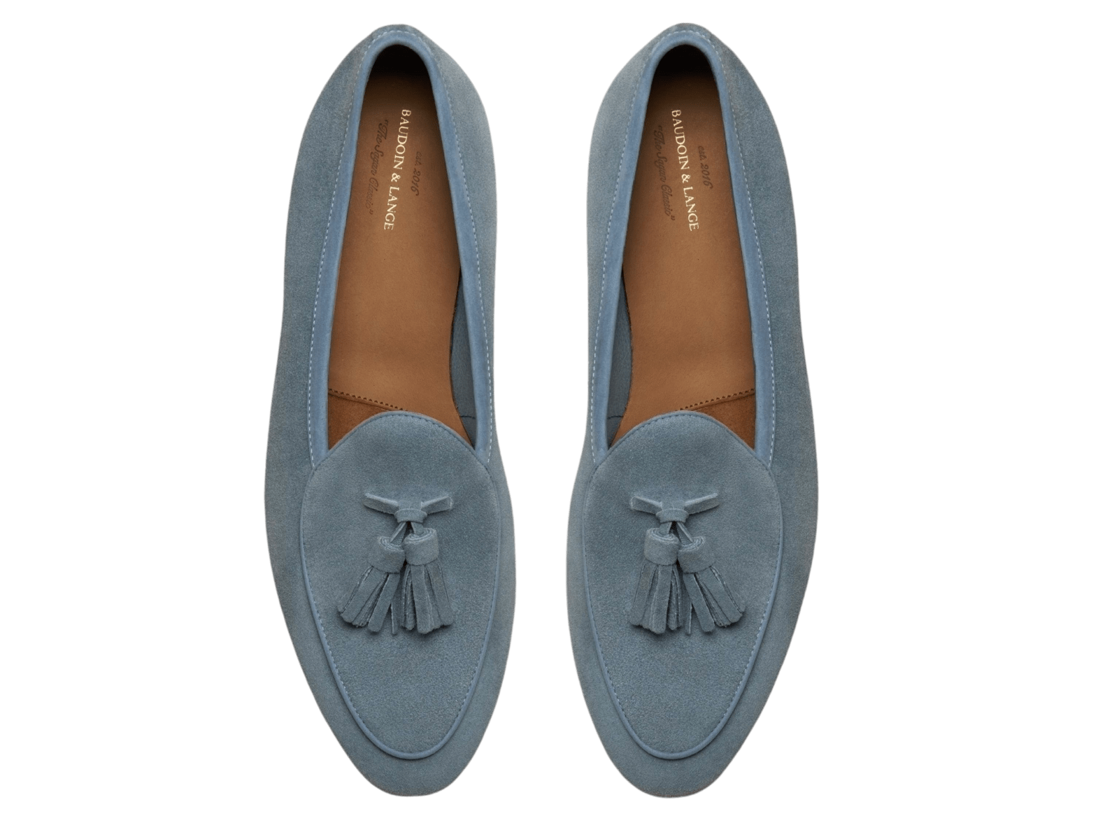 Sagan Classic Tassel Loafers in Thunder Blue Asteria Suede