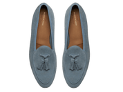 Sagan Classic Tassel Loafers in Thunder Blue Asteria Suede