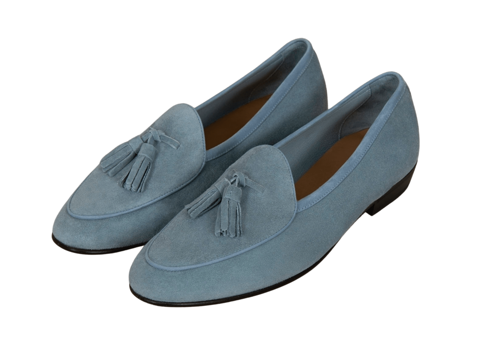 Sagan Classic Tassel Loafers in Thunder Blue Asteria Suede