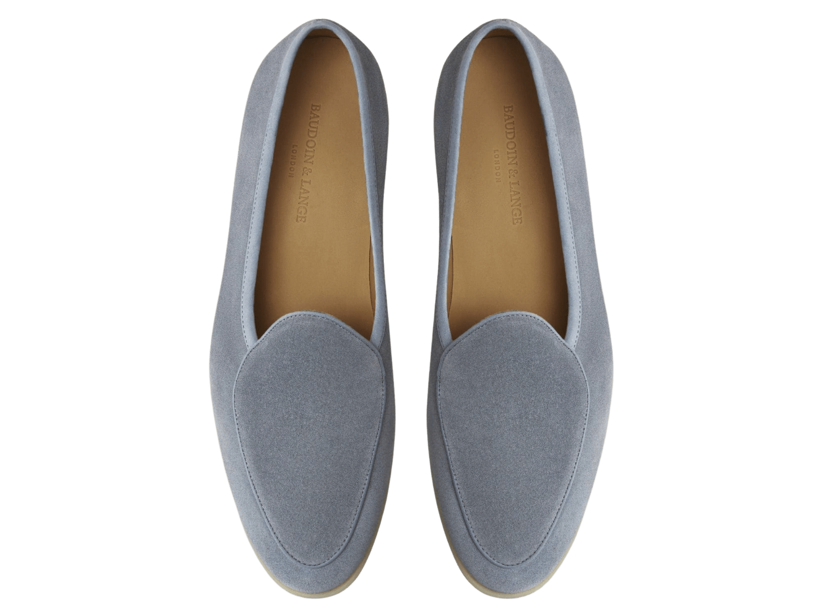 Stride Loafers in Thunder Blue Glove Suede Natural Sole