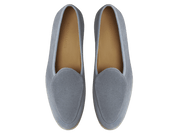 Stride Loafers in Thunder Blue Glove Suede Natural Sole