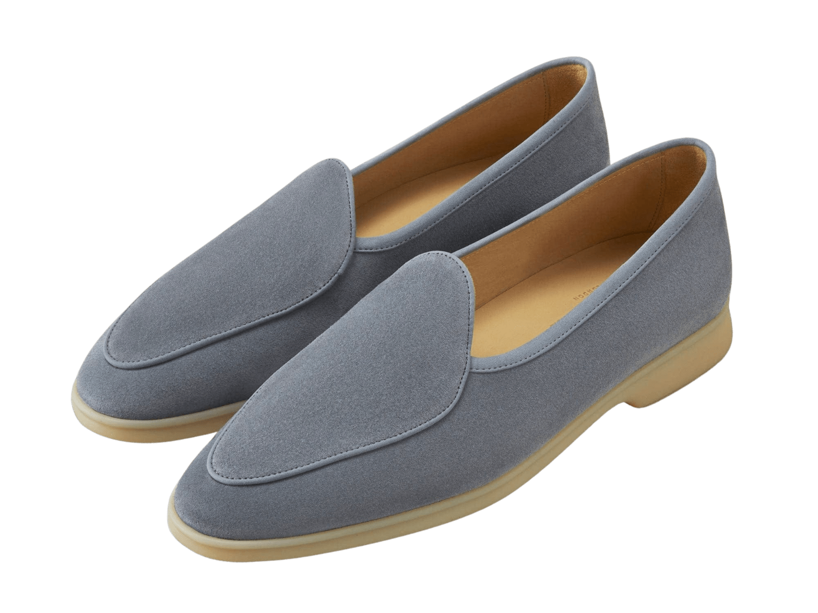 Stride Loafers in Thunder Blue Glove Suede Natural Sole