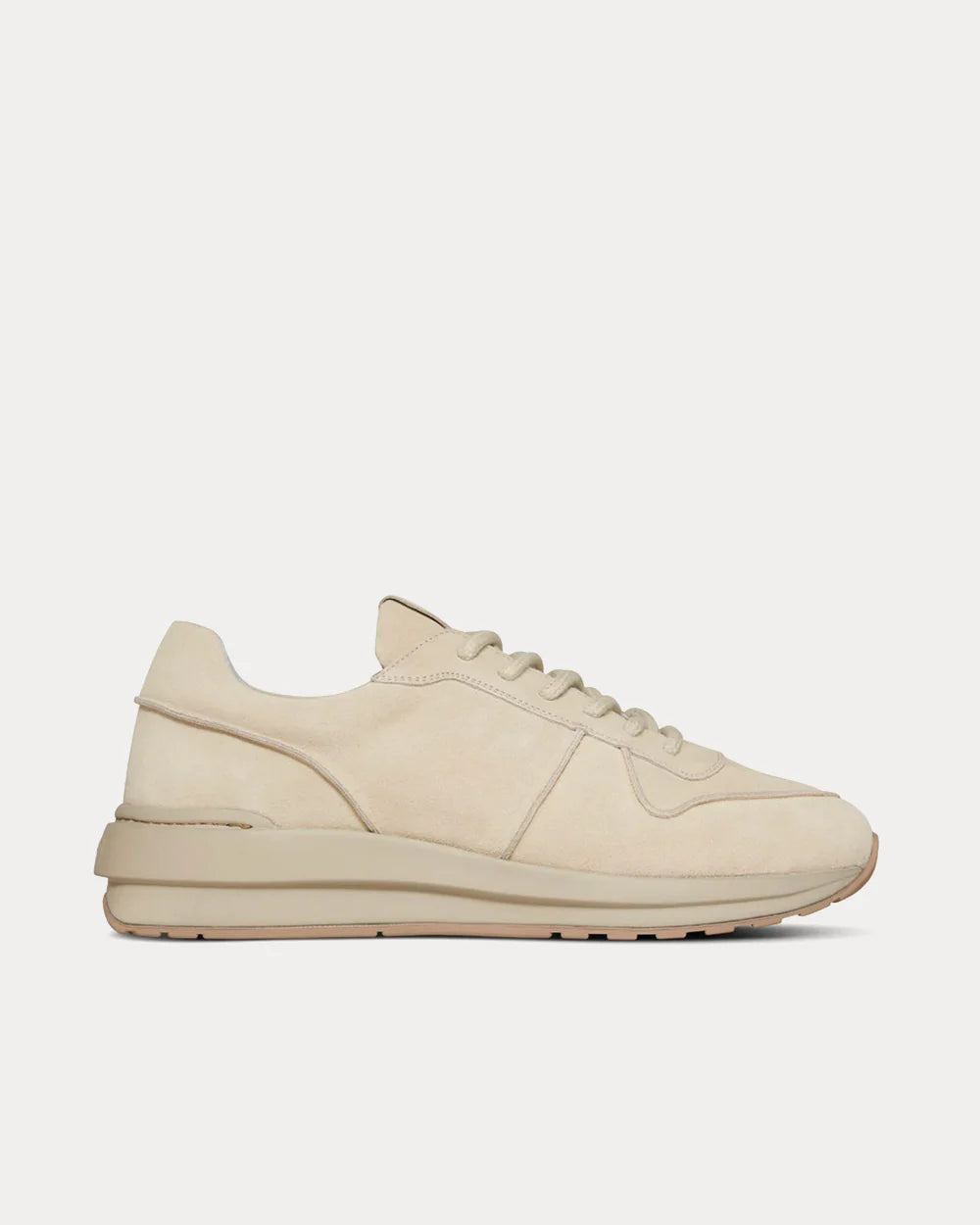Roscomar beige suede clay sole unisex trainers