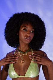 Oceanus Meretrix Necklace in Green