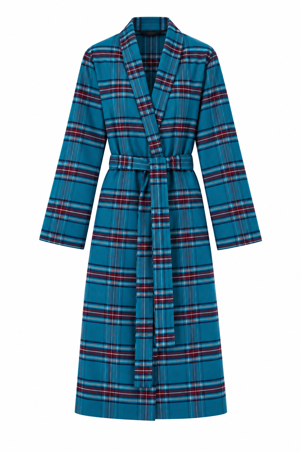 Derek Rose Women's Flannel Gown - Teal