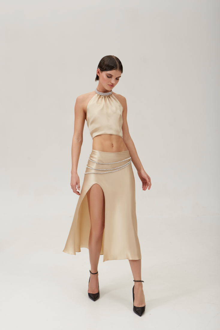Laetitia Skirt Nué Champagne
