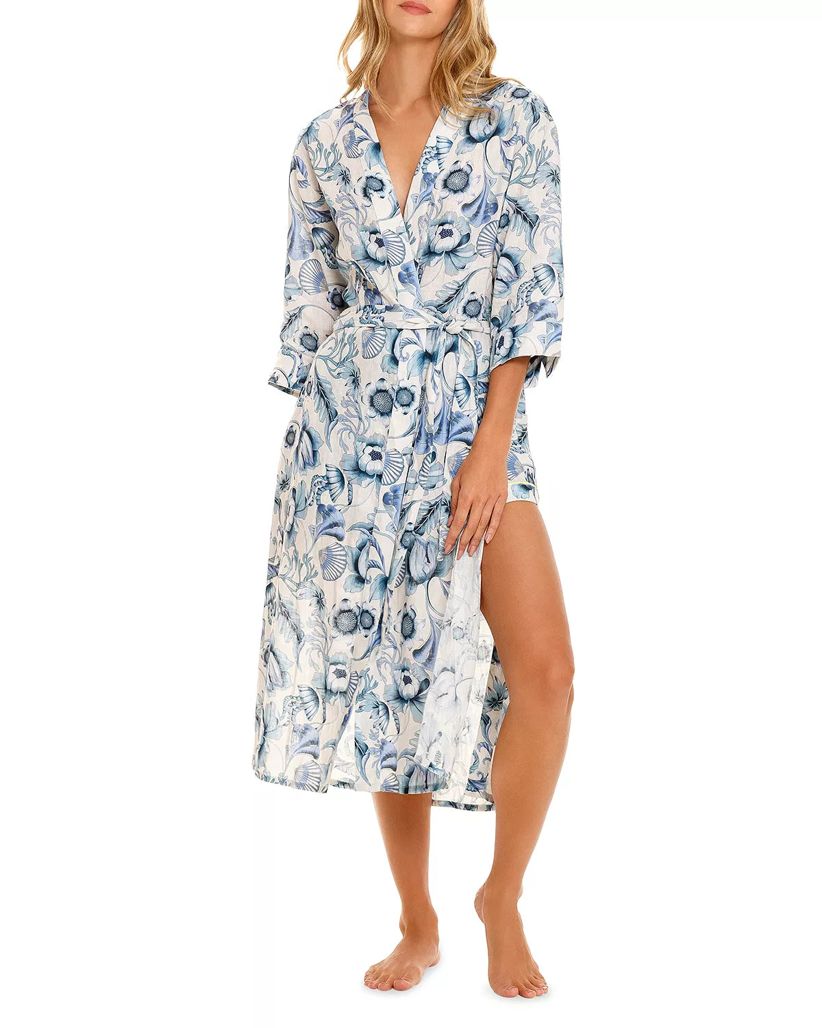 The Lazy Poet - Sophie Blue Medusa Robe - S