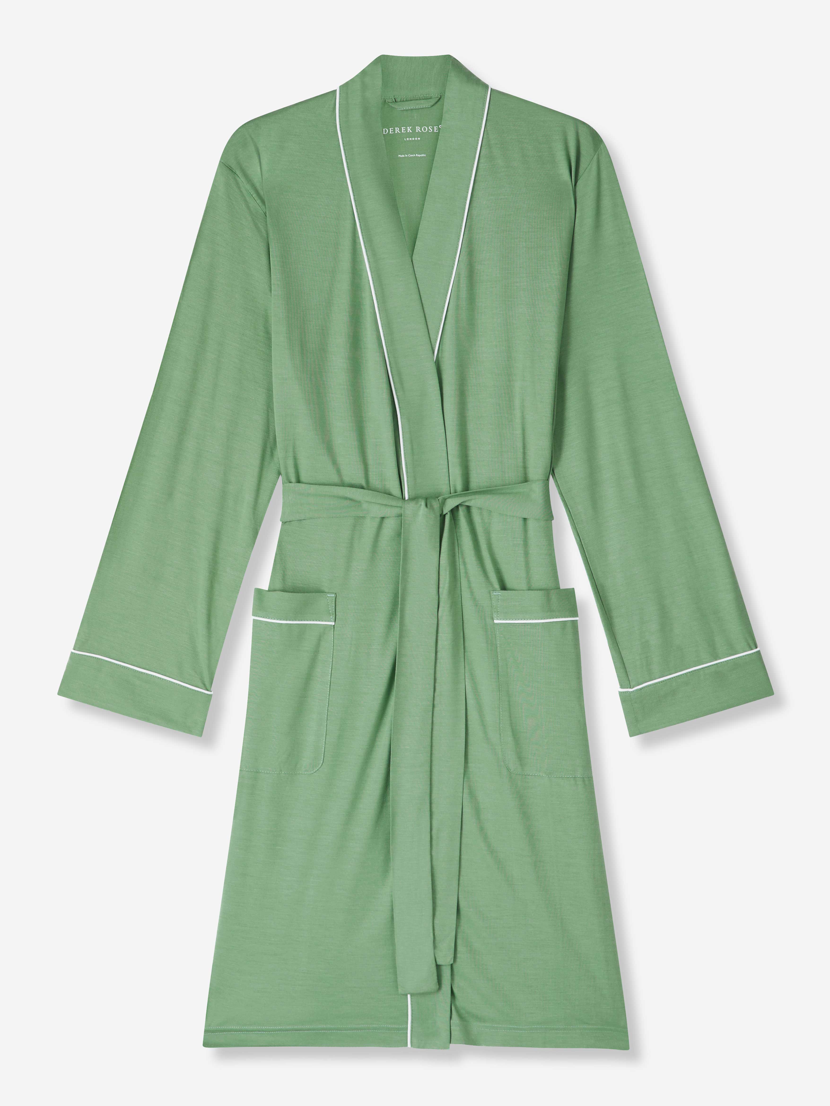 Derek Rose Women's Gown - Green Size S