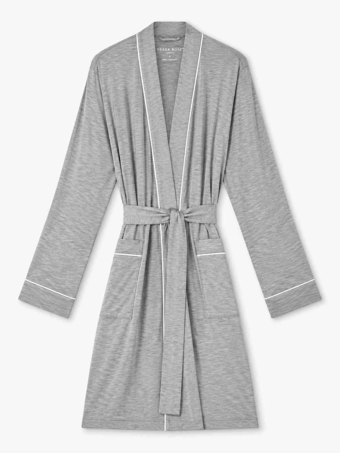 Derek Rose Women's Gown - Grey Size L