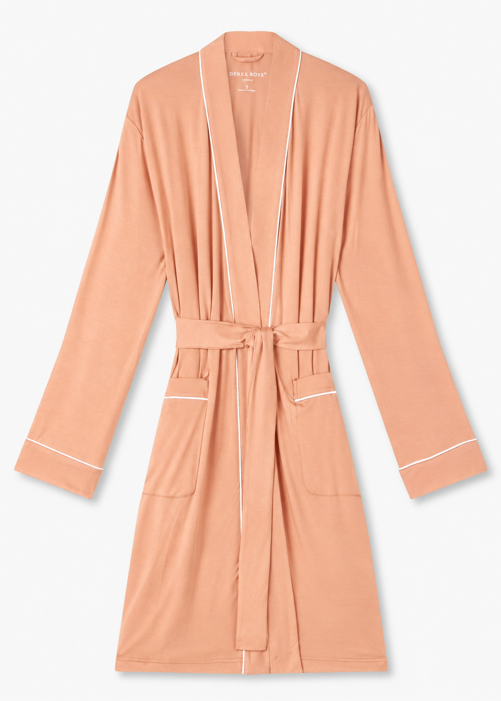 Derek Rose Women's Gown - Peach