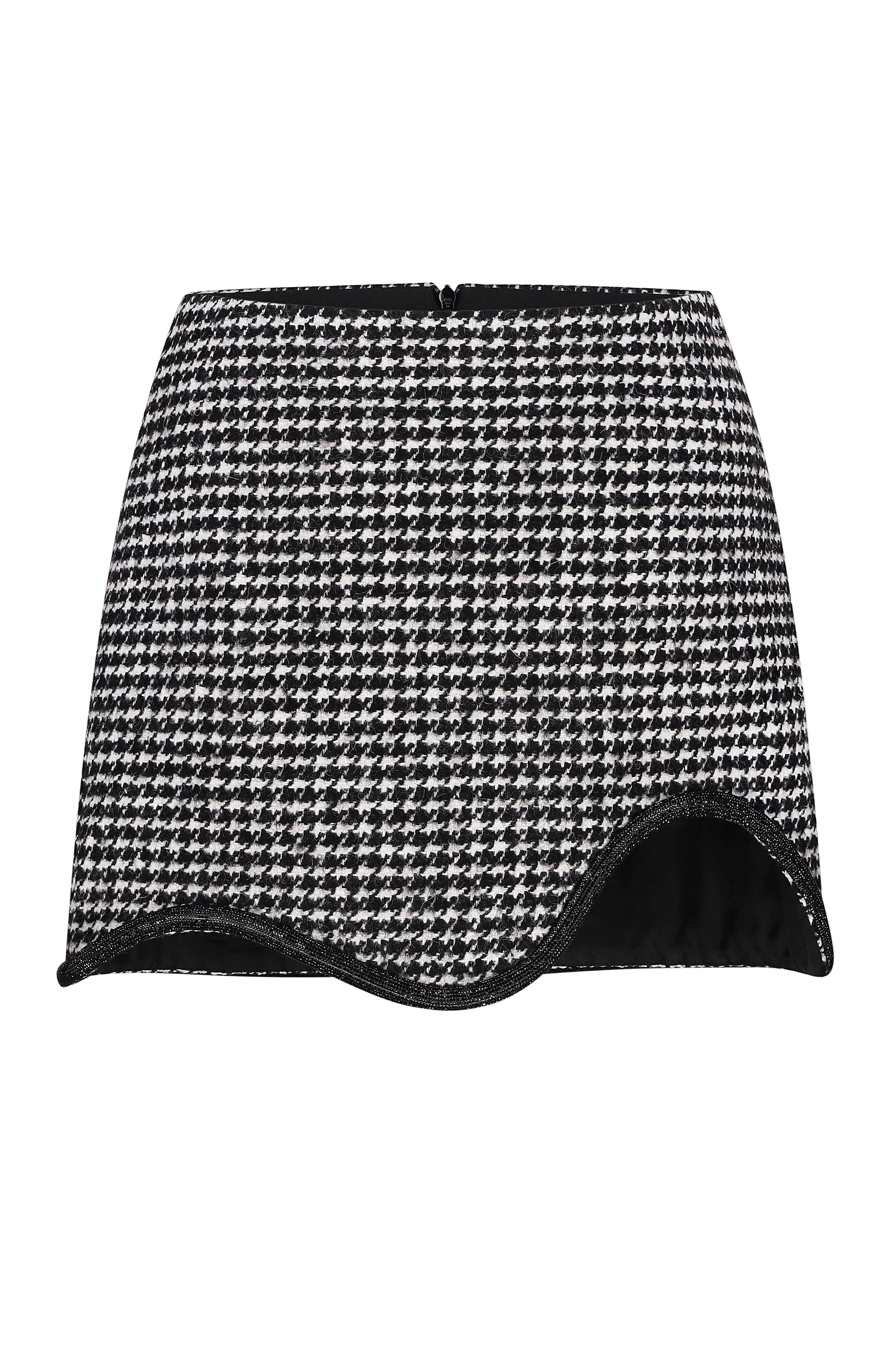 Nué Studio - HOUNDSTOOTH MINI SKIRT - SAMPLE SALE LONDON 