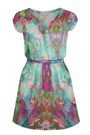 Liquid Rainbow Tassel Dress