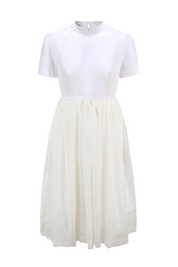 Anna Tulle Dress White