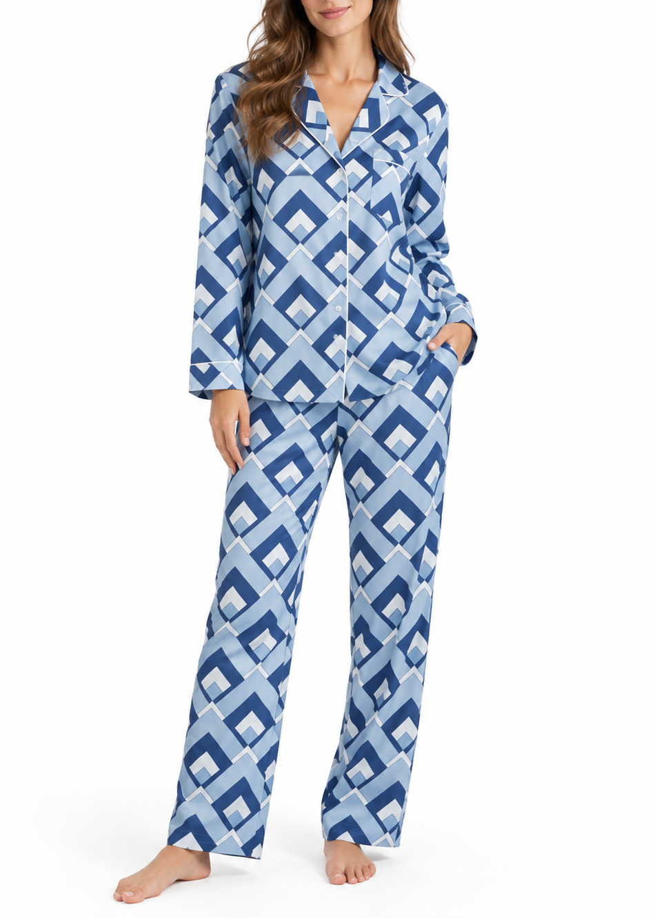 Derek Rose Women's Pyjamas - Blue