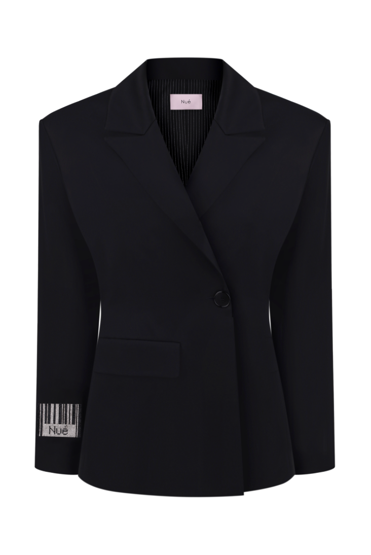 Barcode Fitted Blazer