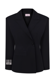 Barcode Fitted Blazer