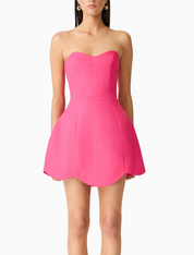 Elliatt Noralyn Strapless Mini Dress - Pink Size S/UK8