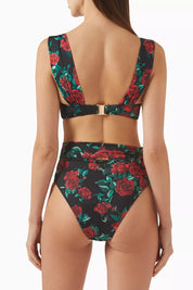 ALEXANDRA MIRO INES BIKINI BOTTOM BLACK ROSE