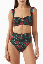ALEXANDRA MIRO INES BIKINI BOTTOM BLACK ROSE