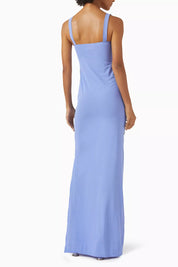 Oceanus Crescent Shell Maxi Dress in Mesh