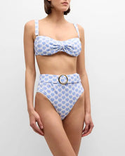 ALEXANDRA MIRO CLARA BIKINI TOP BLUE HEART