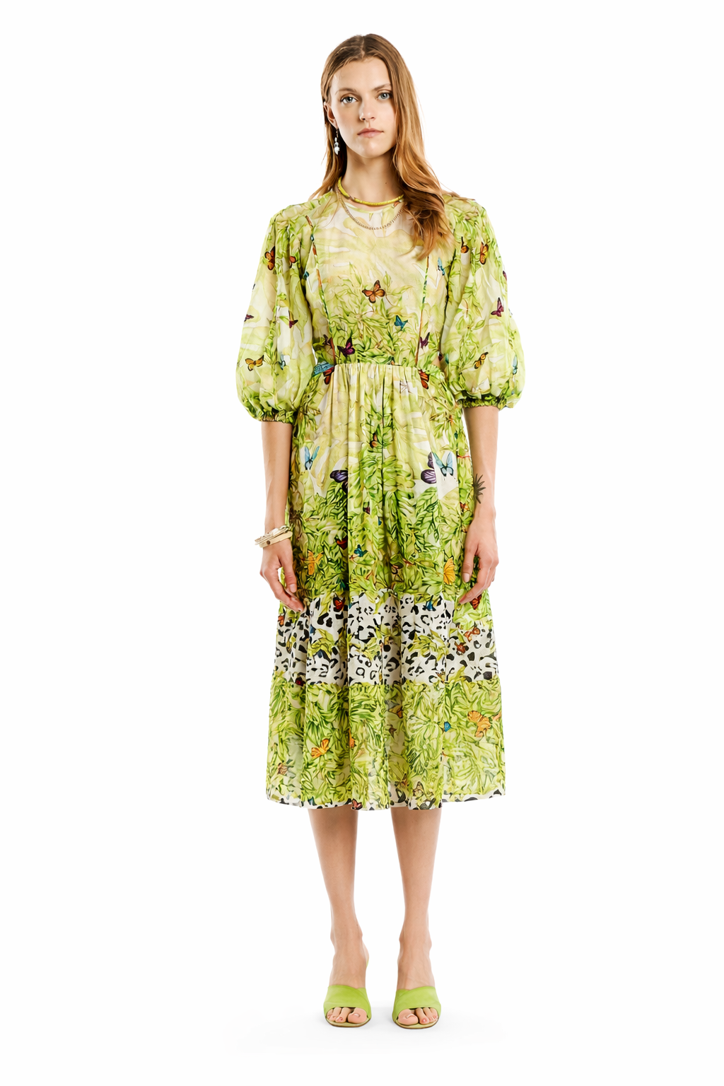 Kore Collection jungle day backless dress S