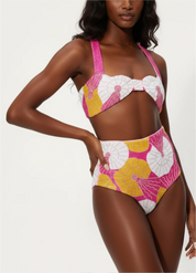 Oceanus x Zandra Rhodes Swirlshell Beaded Bikini