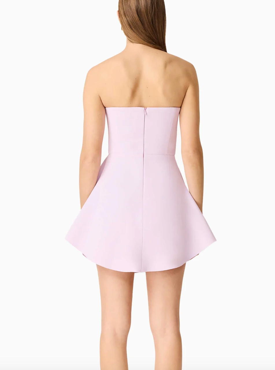 Elliatt Saphine Frill Mini Dress - Pink Size S/UK8