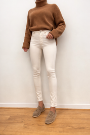 Casasola Cropped High Rise Jeans White