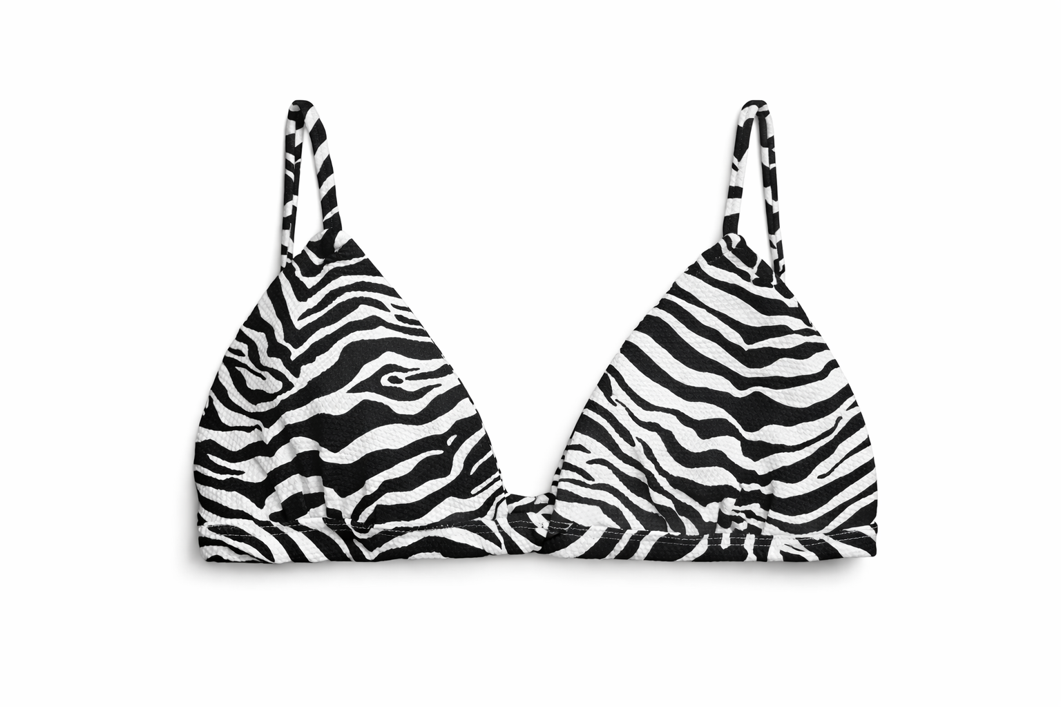 ALEXANDRA MIRO SIENNA BIKINI TOP ZEBRA XS