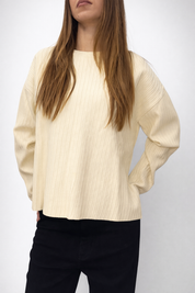 Casasola off white ribbed sample top uk12-14