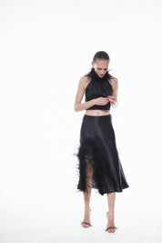 Laetitia Skirt Feathers Nué