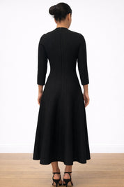 Casasola ribbed maxi 3/4 sleeves sample dress uk12-14