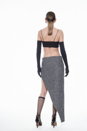 Nué Studio - HOUNDSTOOTH MAXI SKIRT - SAMPLE SALE LONDON 