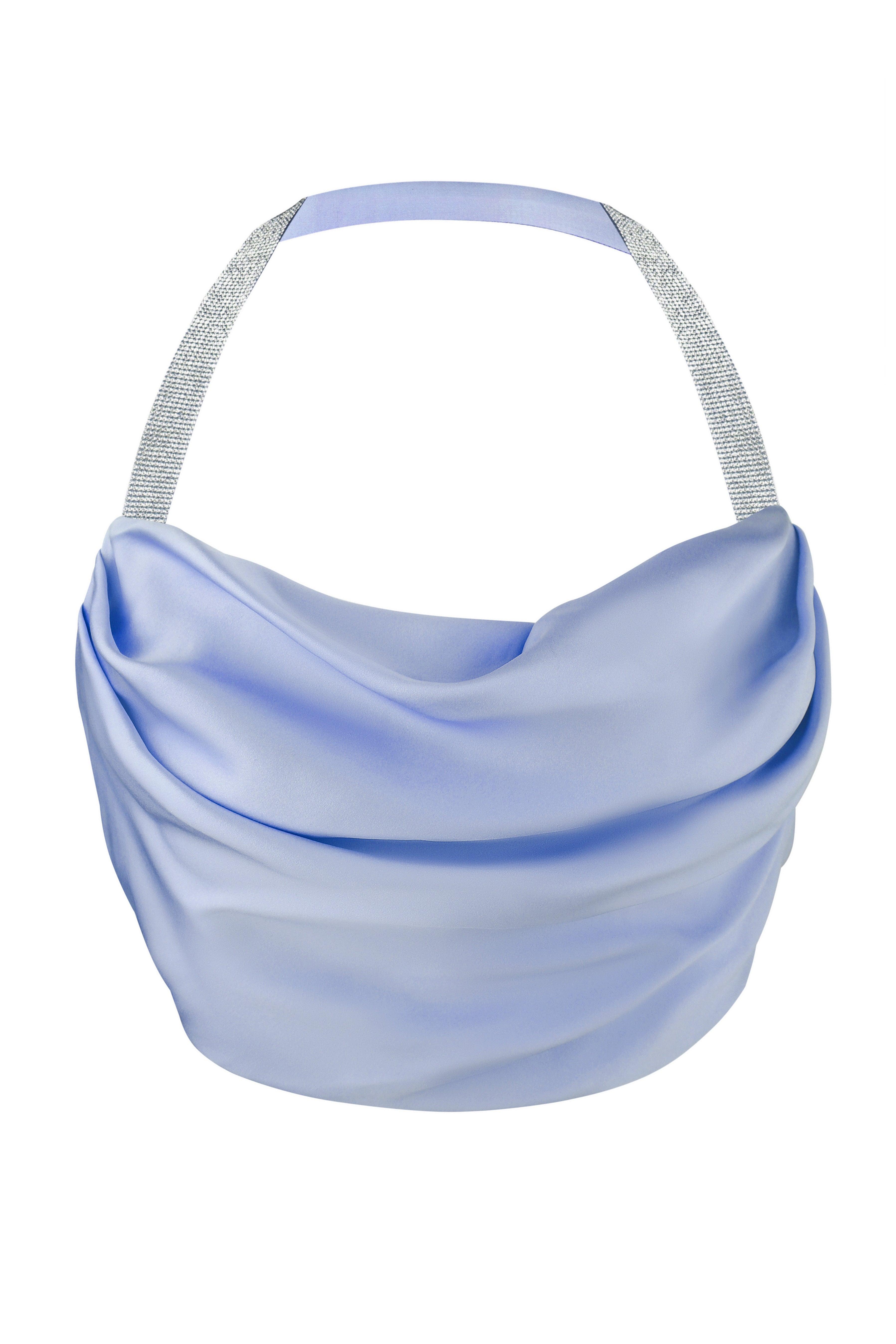 Nué Studio - SILK TOP WITH CRYSTAL RIBBONS - SAMPLE SALE LONDON 