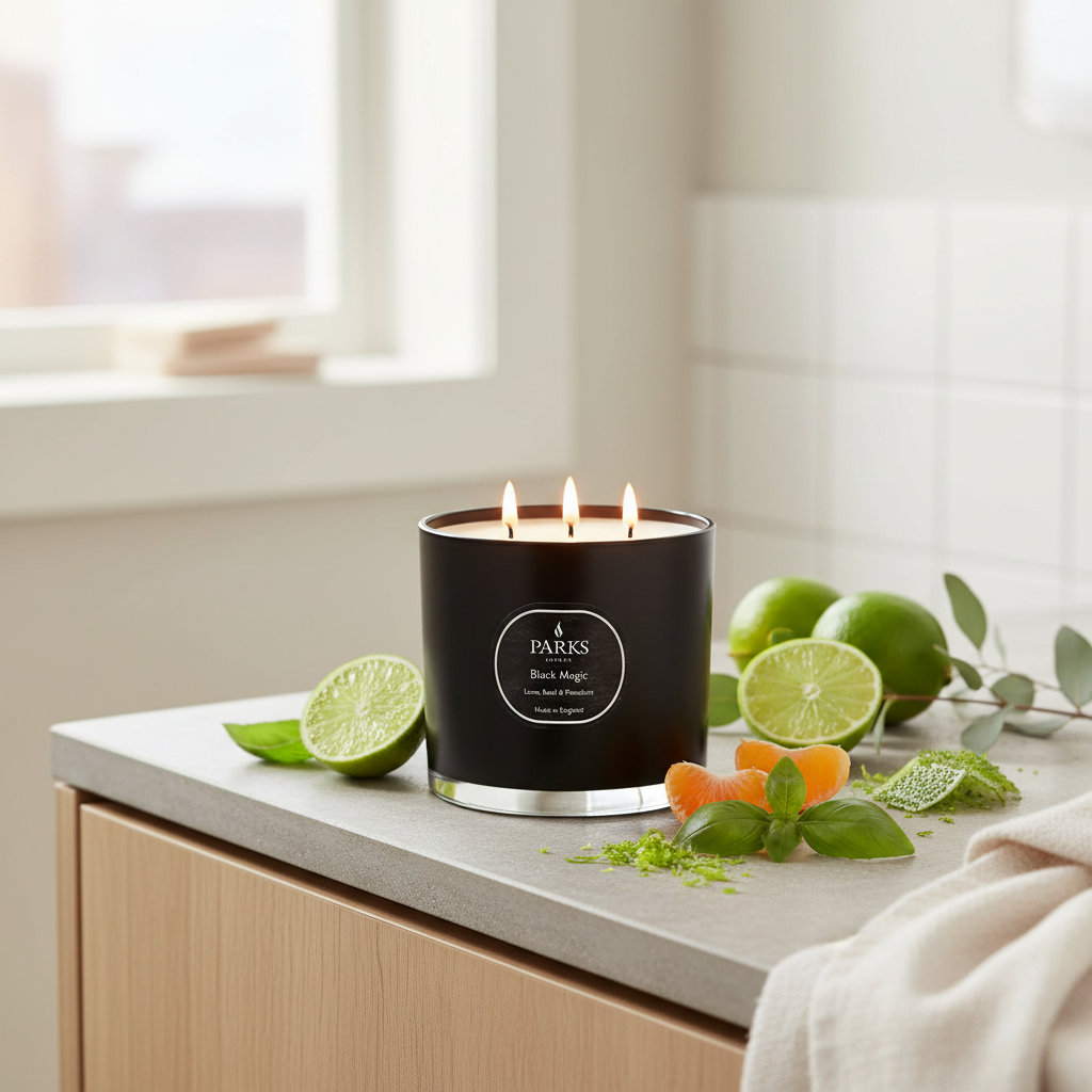 LIME, BASIL & MANDARIN 650G 3 WICK CANDLE