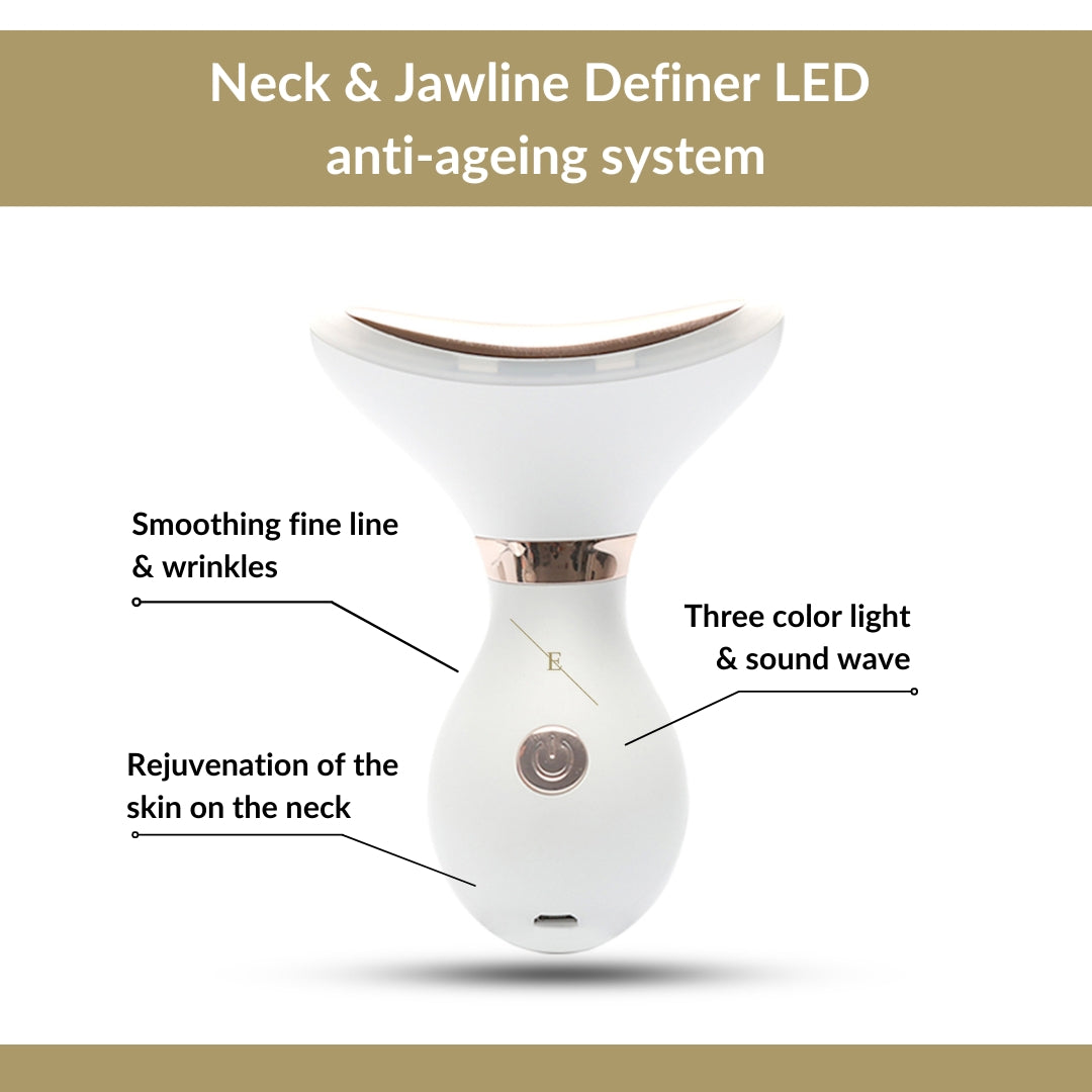 NECK & JAWLINE DEFINER LED ANTI AGEING SYSTEM