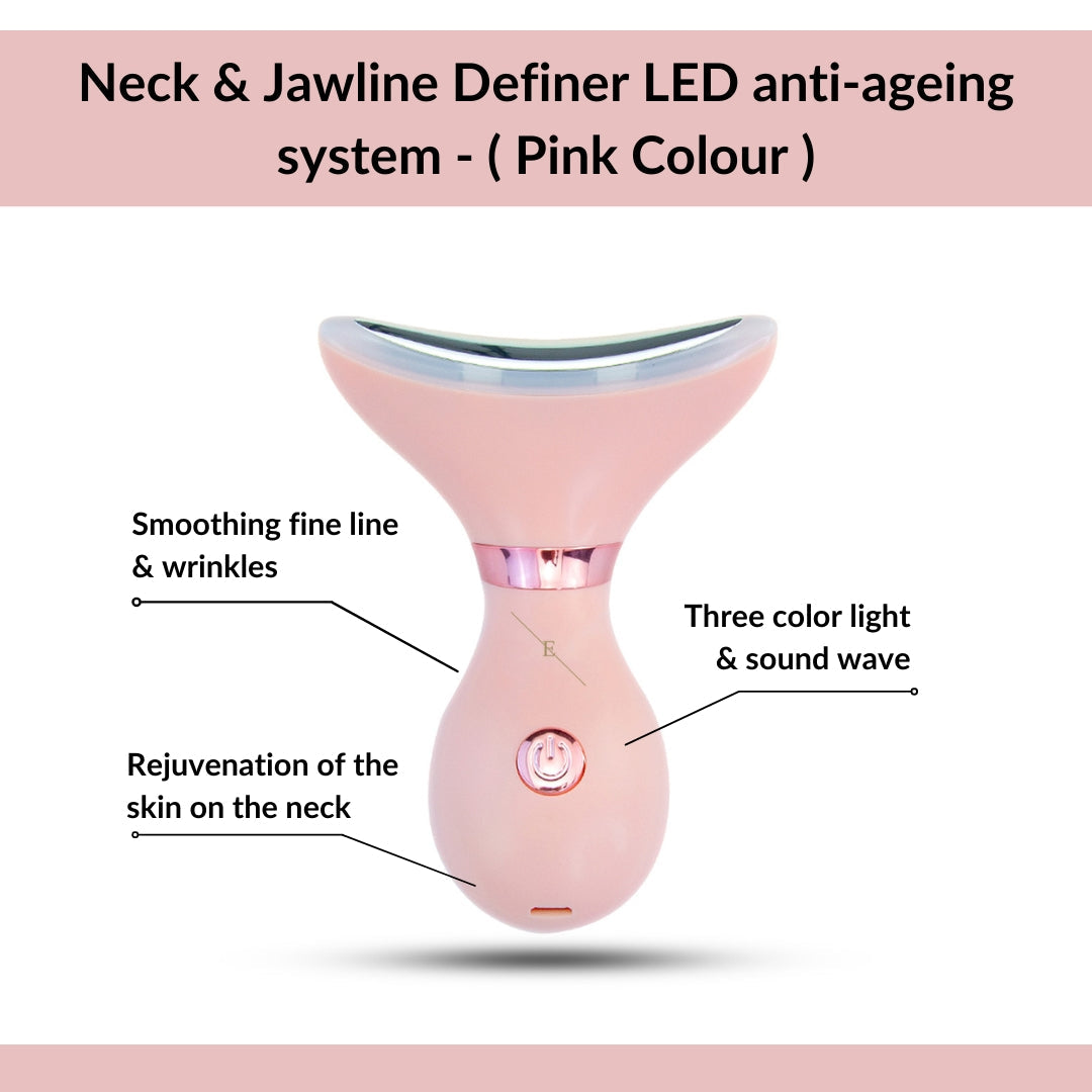 Neck & Jawline Definer LED anti-ageing system (Rose Gold)