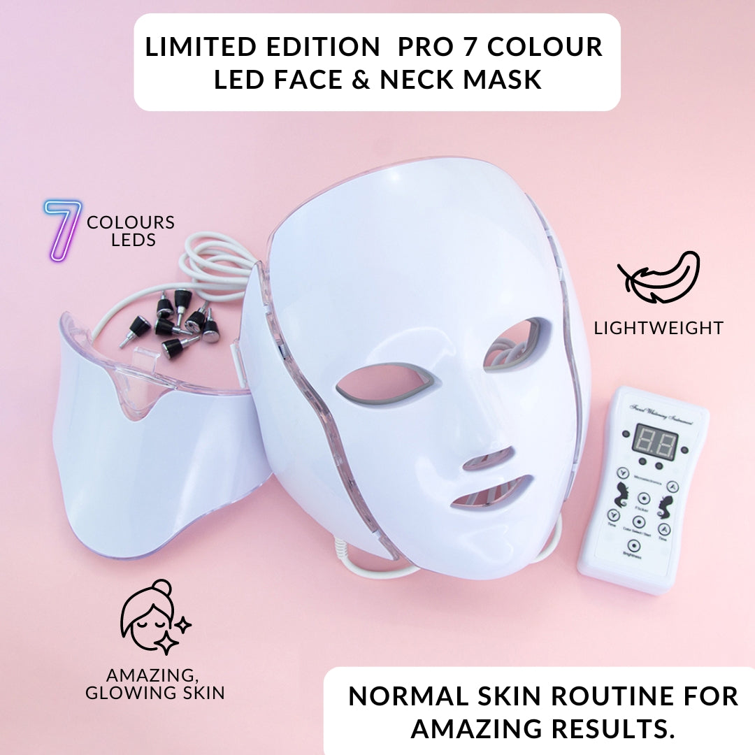 Limited Edition Pro 7 Colour LED Face & Neck Mask