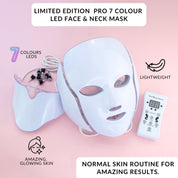 Limited Edition Pro 7 Colour LED Face & Neck Mask