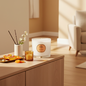 PEACH & AMYRIS 650G 3 WICK CANDLE