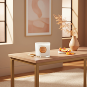 PEACH & AMYRIS 650G 3 WICK CANDLE