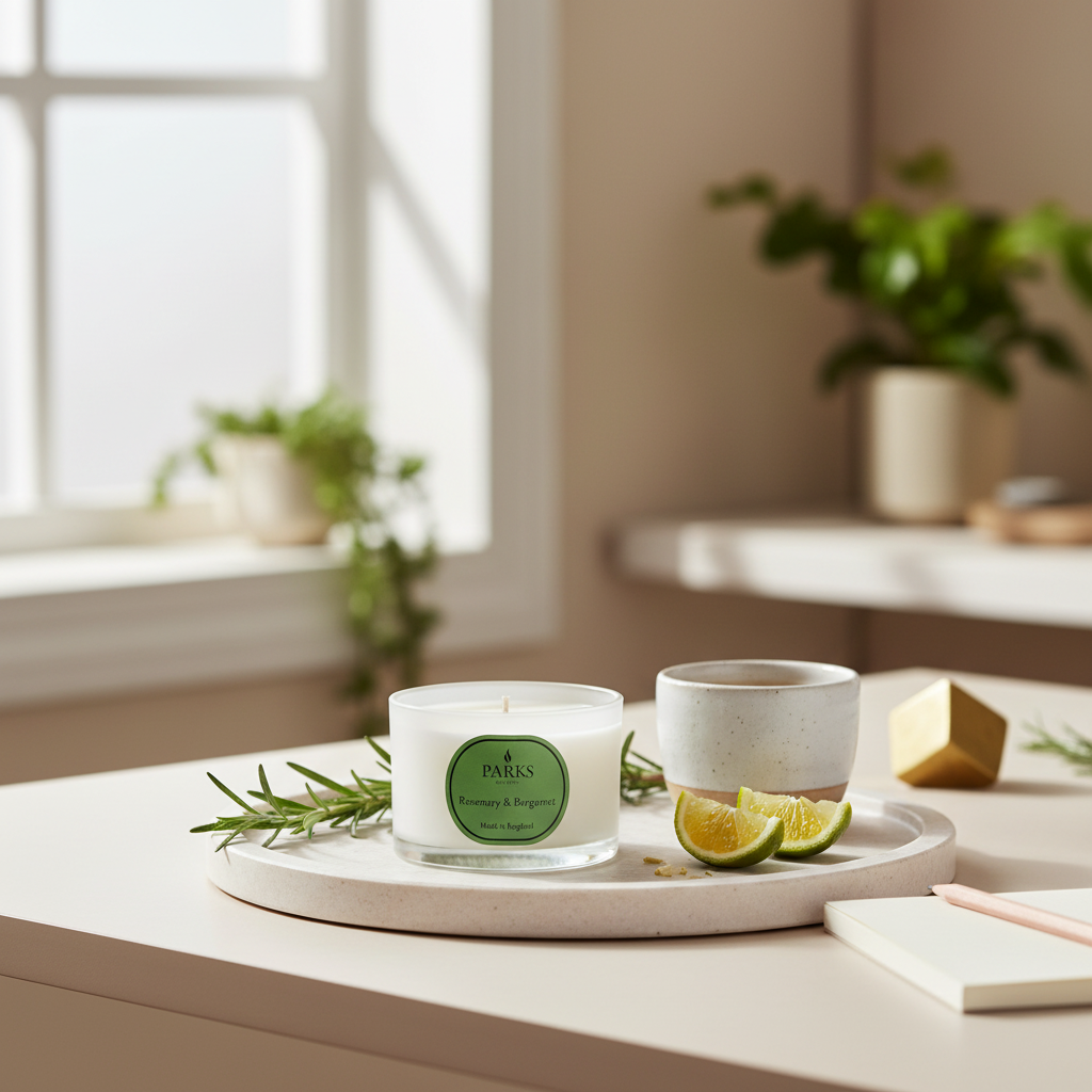 ROSEMARY AND BERGAMOT TRAVEL CANDLE 70G