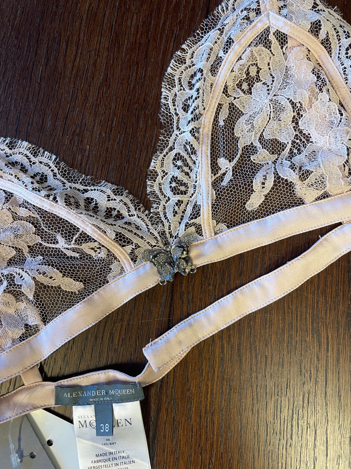Alexander McQueen lace bra