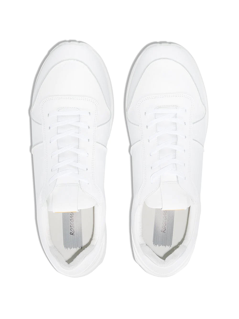 Roscomar court men’s white leather trainers