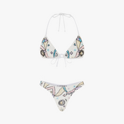 Oceanus Simmi Sequin White Bikini