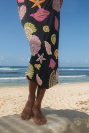 Oceanus New York Hand-Embroidered Skirt