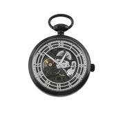 Tateossian Mechanical Skeleton Pocket Watch in Black